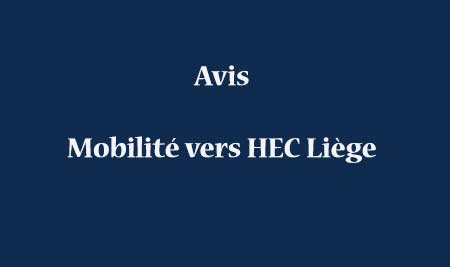 Mobilité vers HEC Liège